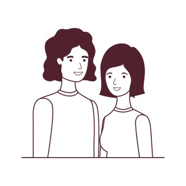 beyaz arka plan karakteri çift siluet