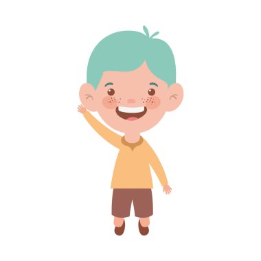 beyaz arka plan üzerinde gülümseyen duran bebek çocuk