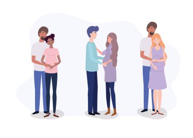 aşıklar çiftler hamilelik karakterleri grubu