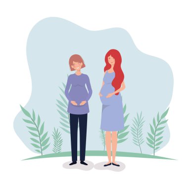 manzara sevimli kadın gebelik