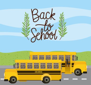 yolda okul otobüsü taşımacılığı