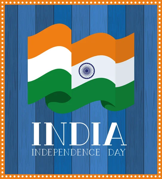 Φόντο ημέρα ανεξαρτησίας ινδική σημαία — Διανυσματικό Αρχείο