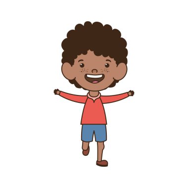 beyaz arka plan üzerinde gülümseyen duran bebek çocuk