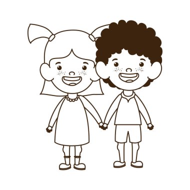 gülümseyen çift bebek silueti