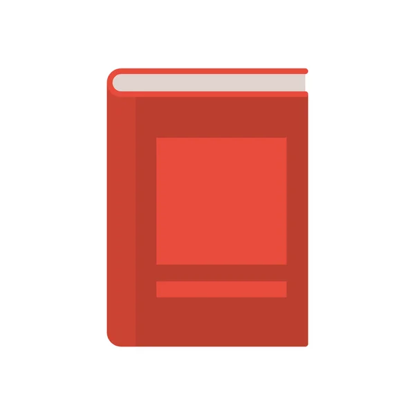 Libro de la escuela con fondo blanco — Vector de stock