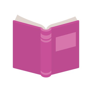 beyaz arka plan ile açık okul kitabı