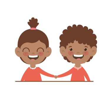 beyaz arka planda gülümseyen çift bebek