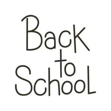 beyaz zemin üzerine geri etiketi okul