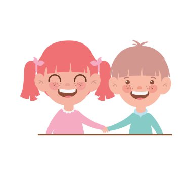 beyaz arka planda gülümseyen çift bebek