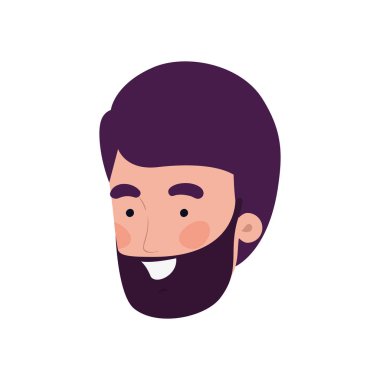 beyaz arka plan üzerinde gülümseyen genç adamın başkanı