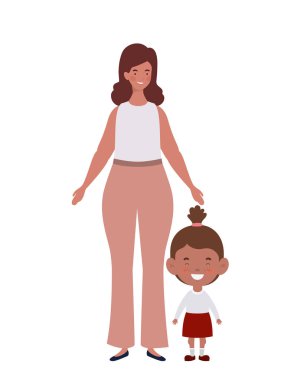 okula geri çocuklu kadın