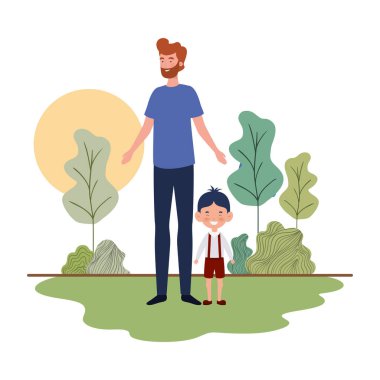 okula geri oğlu ile baba