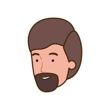 beyaz arka plan üzerinde gülümseyen genç adamın başkanı