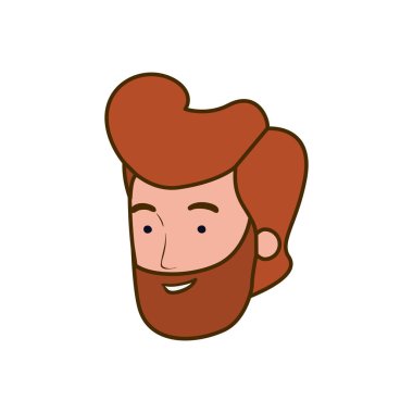 beyaz arka plan üzerinde gülümseyen genç adamın başkanı