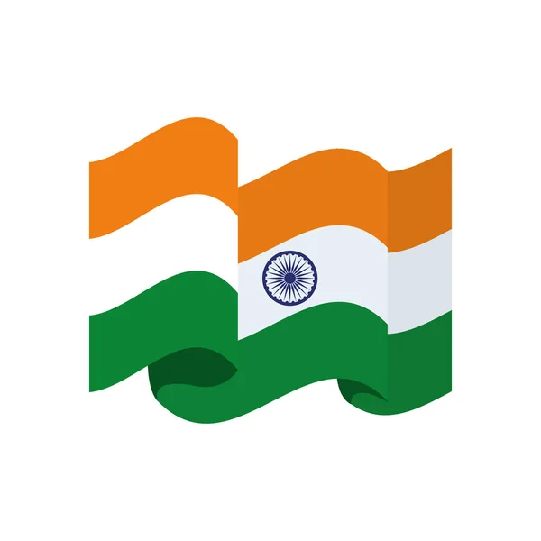 Illustrateur vectoriel drapeau fête de l'indépendance indienne — Image vectorielle