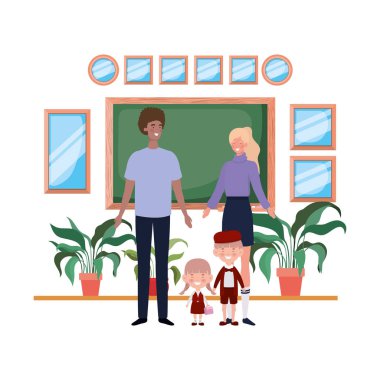 Anne Çocuk avatar karakter ile birkaç