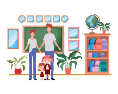 Anne Çocuk avatar karakter ile birkaç