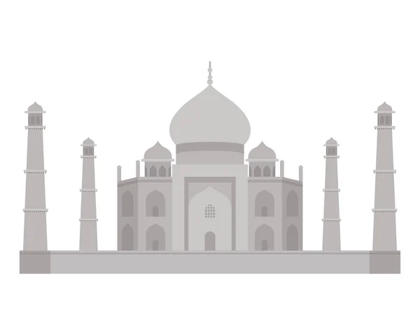 Difikace Taj majala a indického dne nezávislosti — Stockový vektor