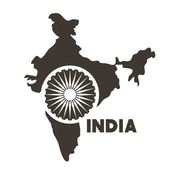 Célébration de la fête de l'indépendance indienne — Image vectorielle