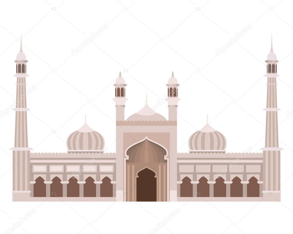 edification of islamic mosque jama masjid and Indian independence day