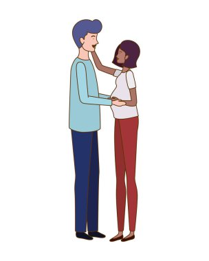 kocası ayakta hamile kadın