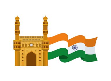 bayrak ile Hint bağımsızlık günü kutlama