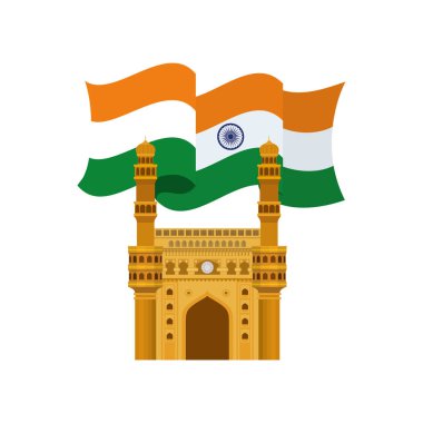 bayrak ile Hint bağımsızlık günü kutlama