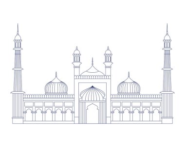 İslam camii jama mescid ve Hint bağımsızlık günü edification