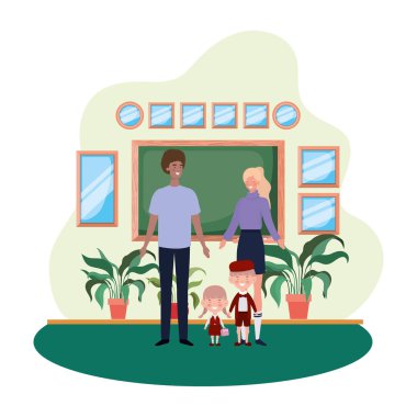 Anne Çocuk avatar karakter ile birkaç