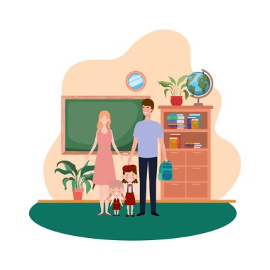 Anne Çocuk avatar karakter ile birkaç