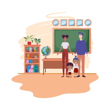 Anne Çocuk avatar karakter ile birkaç