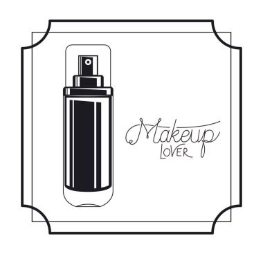 splash şişe çerçeve ürünü makyaj