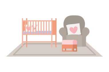 beyaz arka plan ile oturma odasında rahat kanepe