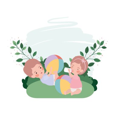 sevimli bebek avatar karakter oynuyor