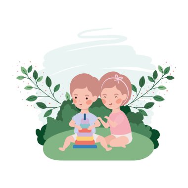 sevimli bebek avatar karakter oynuyor