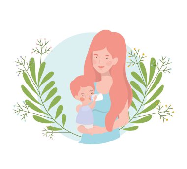 Bebek avatar karakter kadınla