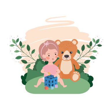 sevimli küçük çocuk güzel hayvan ile oynuyor