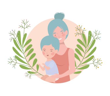 Bebek avatar karakter kadınla