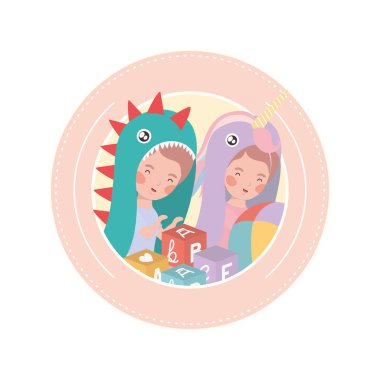 sevimli bebek avatar karakter oynuyor