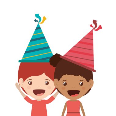 Doğum günü kutlama çocuklar çift