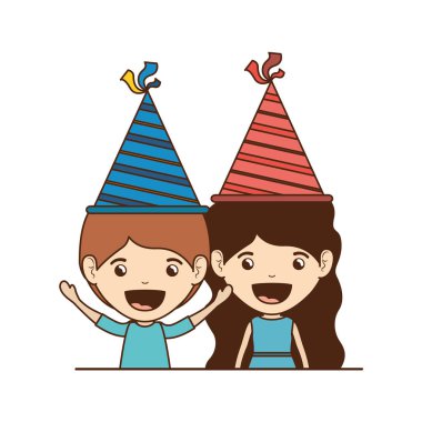 Doğum günü kutlama çocuklar çift