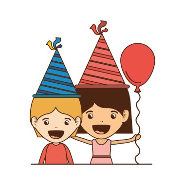 Doğum günü kutlama çocuklar çift