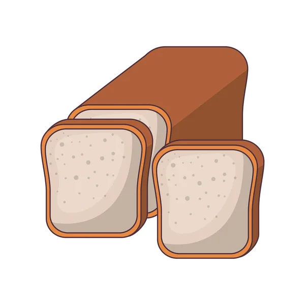 Świeży i pyszny chleb piekarniczy — Wektor stockowy