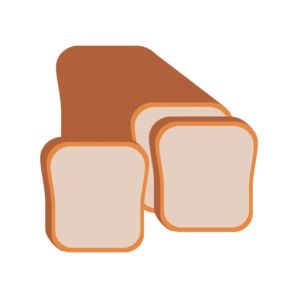 Pan de panadería fresco y delicioso — Vector de stock