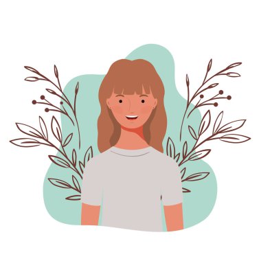 manzara arka plan ile genç kadın