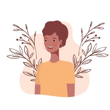 manzara arka plan ile genç kadın