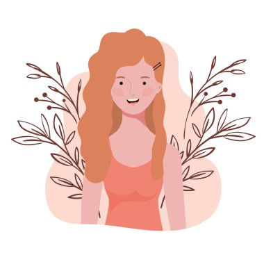 manzara arka plan ile genç kadın