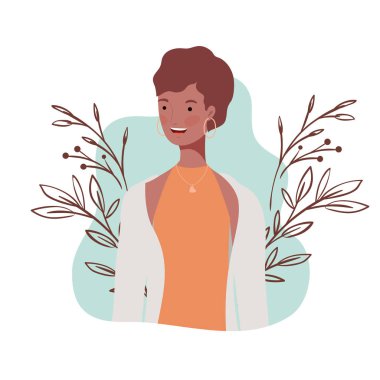 manzara arka plan ile genç kadın