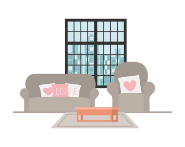 Konforlu ev kanepe ve sandalye tasarımı