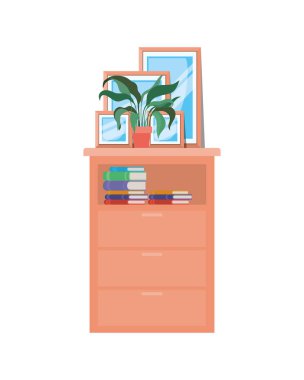 Kitap tasarımı ile izole raf